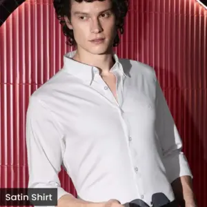white satin shirt