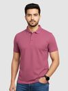 mauve polo t shirt
